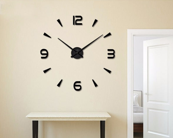 3D DIY Clock Acrylic Mirror Sticker for Home