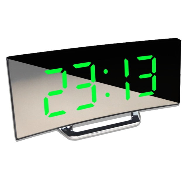 LED alarm clock for children's rooms with temperature display and snooze function