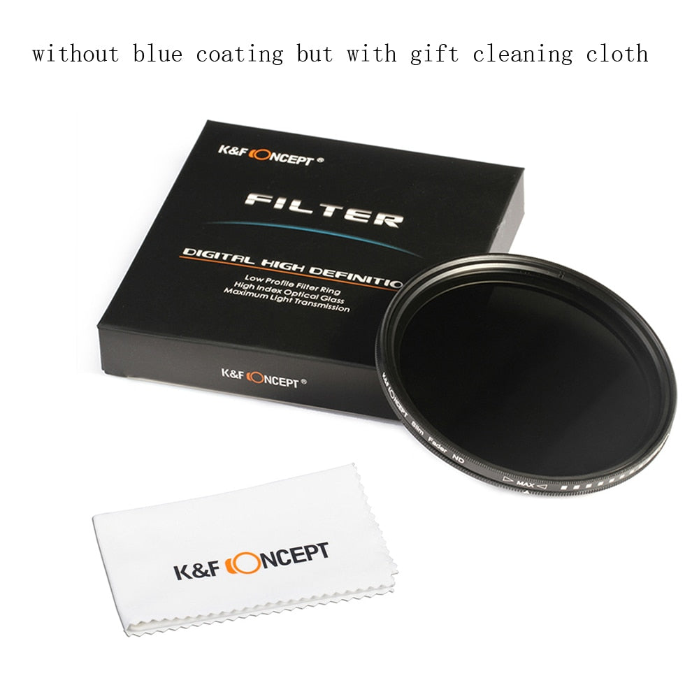 K&amp;F CONCEPT 37-82mm ND2-ND400 ND Filter Fader 49-77mm