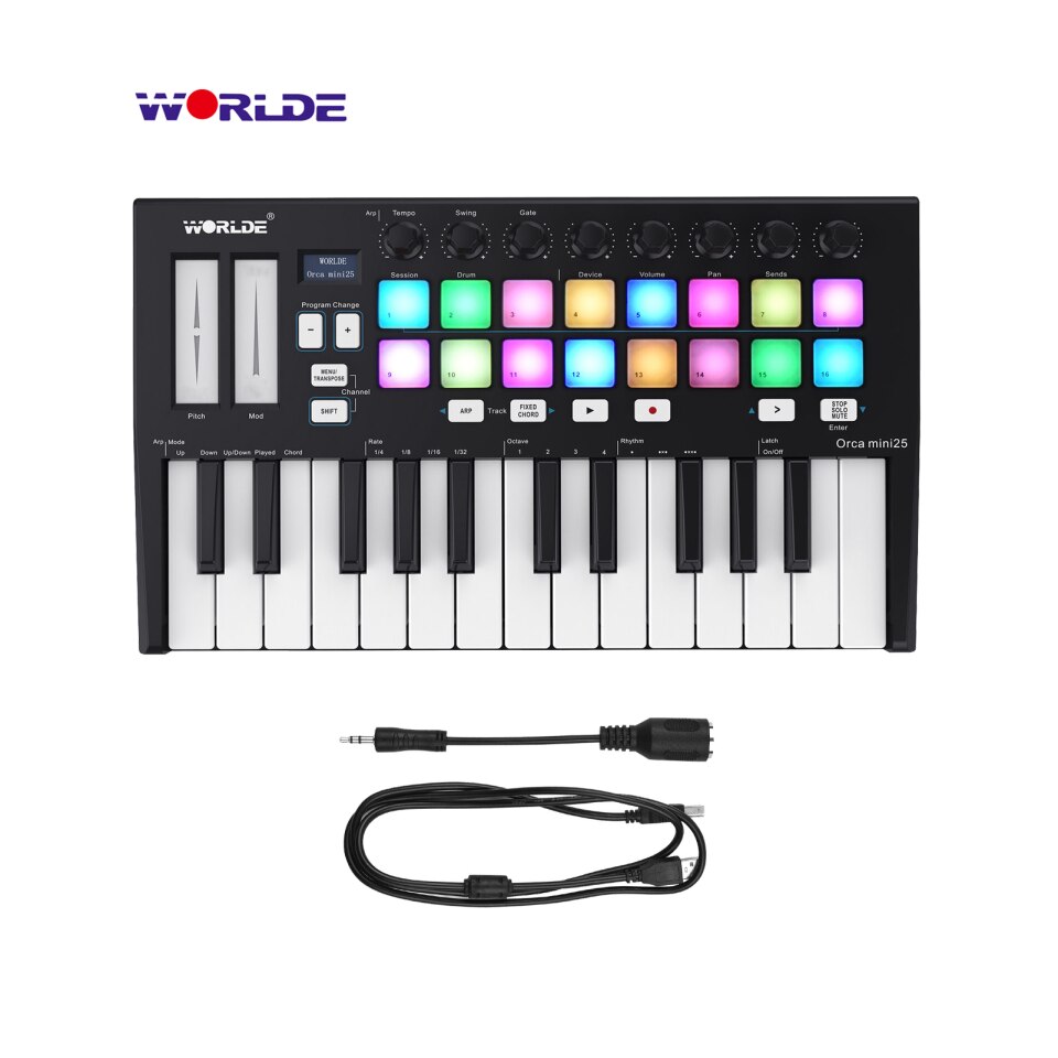 Hot WORLDE Panda MIDI Tastatur-Controller