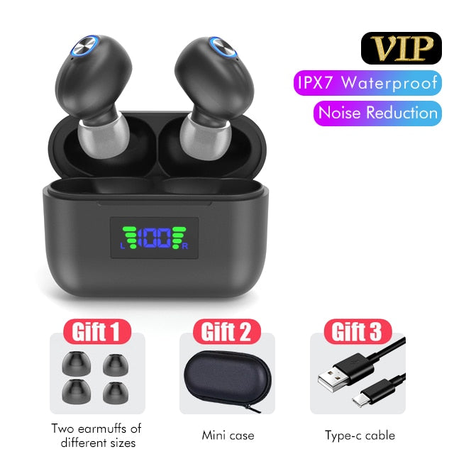 Bluetooth Kopfhörer mit Mikrofon, wasserdicht, TWS, Steuerung