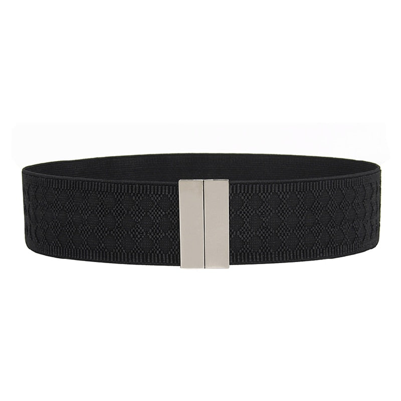 Wide elastic belt for dress