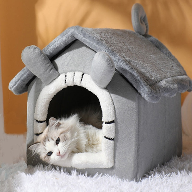 Foldable Dog House Kennel Bed Mat for Small Medium Dogs Cats