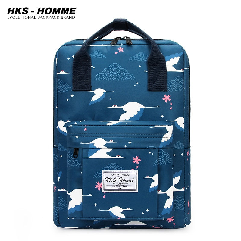 Fashion 2021: Women Canvas Backpack, Waterproof, Laptop, School