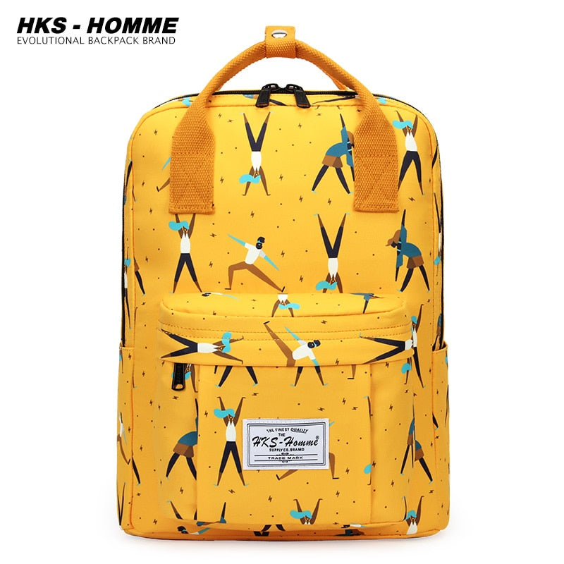 Fashion 2021: Women Canvas Backpack, Waterproof, Laptop, School