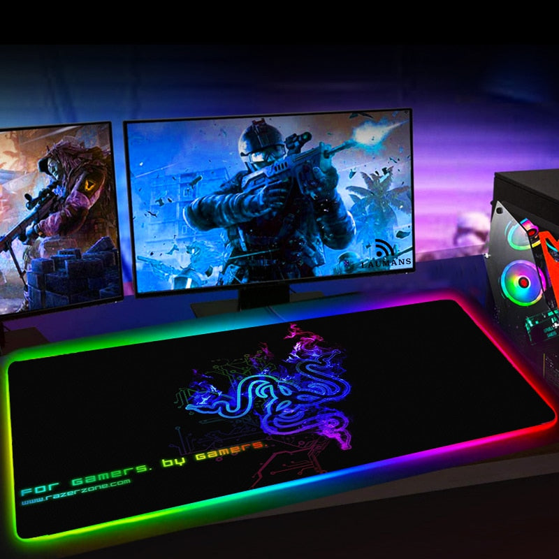 RGB Gaming Mauspad mit LED