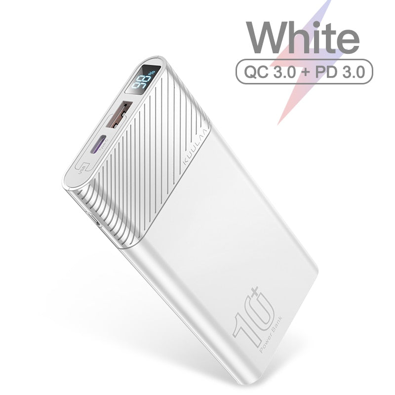 KUULAA Power Bank 10000mAh QC PD 3.0 PoverBank for Xiaomi Mi 10