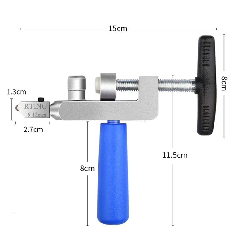 Professional Diamond Glass Cutter for Cutting Glass Tiles 2 in 1 Glass Cutter Set Manual Construction Tools