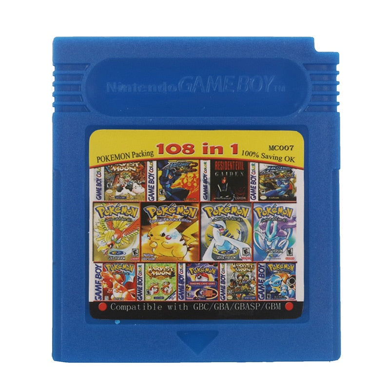 Nintendo GBC Console Card 108 in 1 English