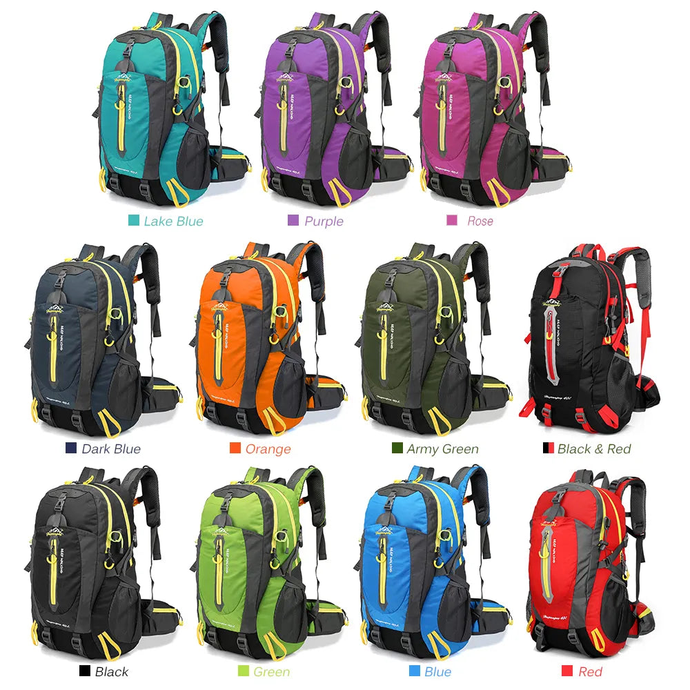 Waterproof Climbing Backpack 40L Outdoor Sports Backpack for Men and Women