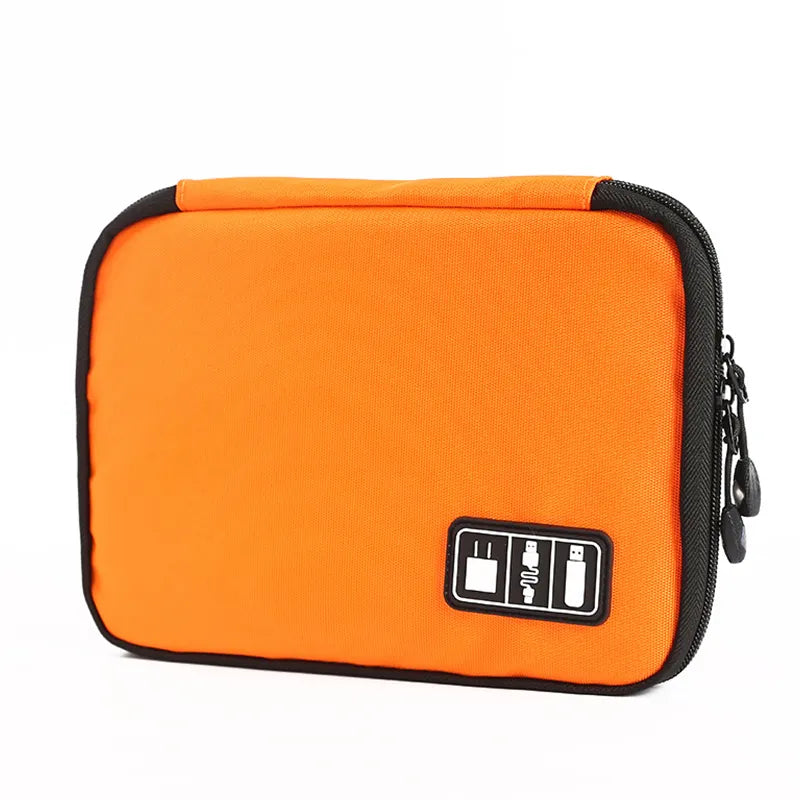Outdoor Travel Kit Waterproof Nylon Cable Holder Bag Electronic Accessories Camping Organizer Bag