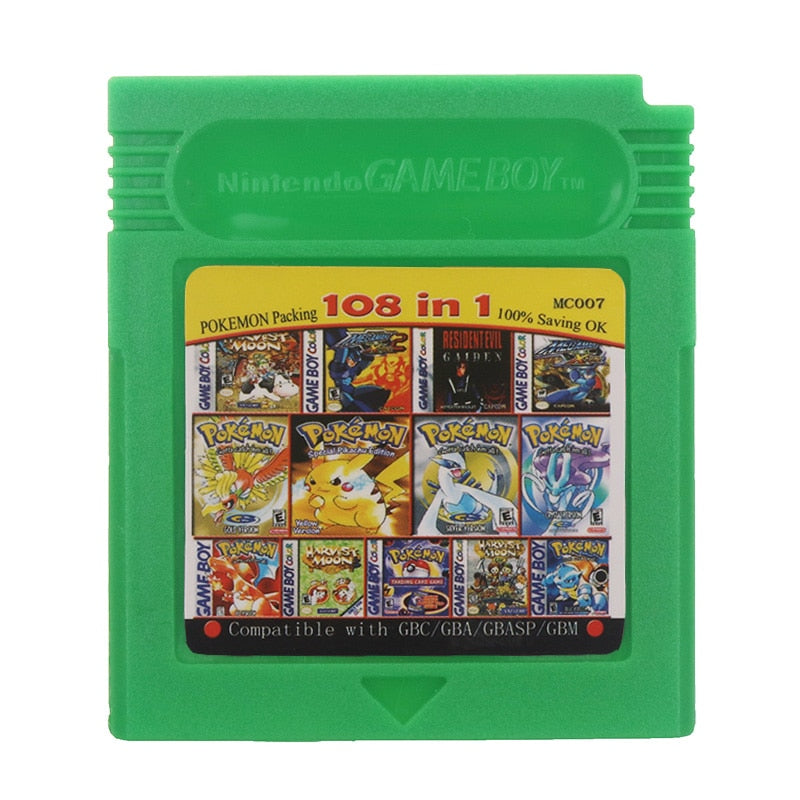 Nintendo GBC Console Card 108 in 1 English
