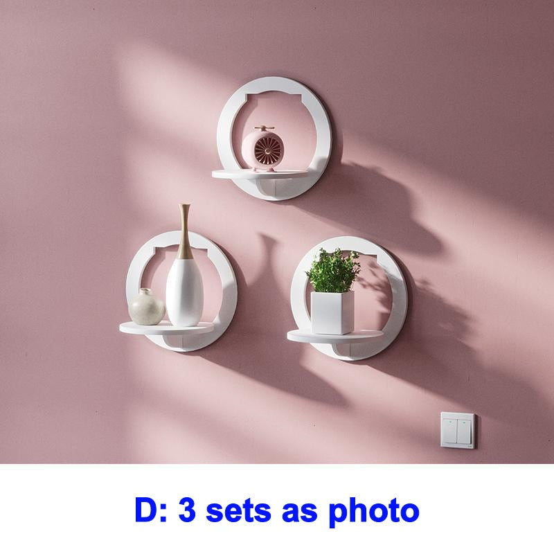 Creative wall shelf hanger for bedroom, balcony and bedside table
