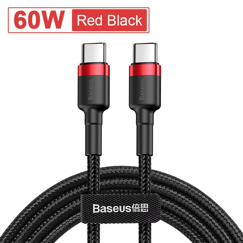 Baseus USB C to USB C Cable for MacBook Pro 100W PD Fast Charging