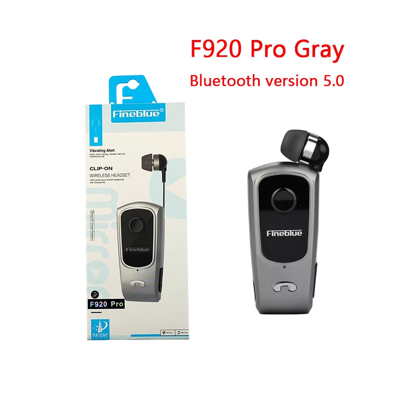 Fineblue F920 Pro BT5.0 Mini Wireless Bluetooth Headset mit Anruf-Erinnerung und Vibrationsfunktion für Sport und Laufen