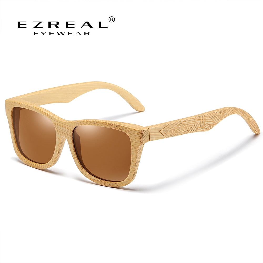 Handmade wooden bamboo sunglasses