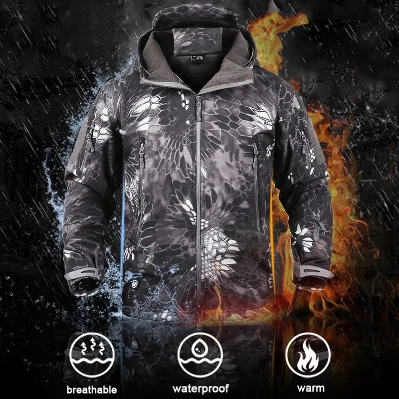 Hiking Camping Tactical Jackets Fishing Army Men Waterproof Windbreaker Outdoor Coat