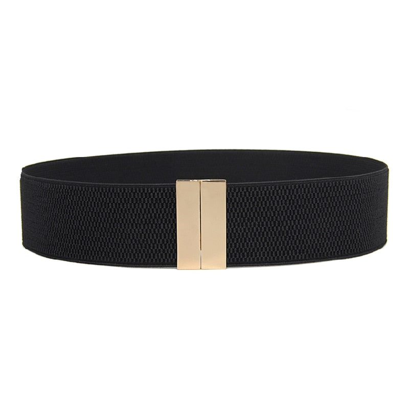 Wide elastic belt for dress