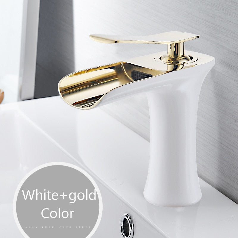 Washbasin faucet waterfall bathroom faucet single lever mixer tap