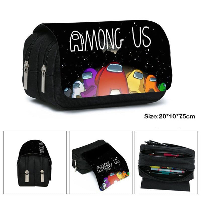 Anime Among Us Pencil Case for Boys