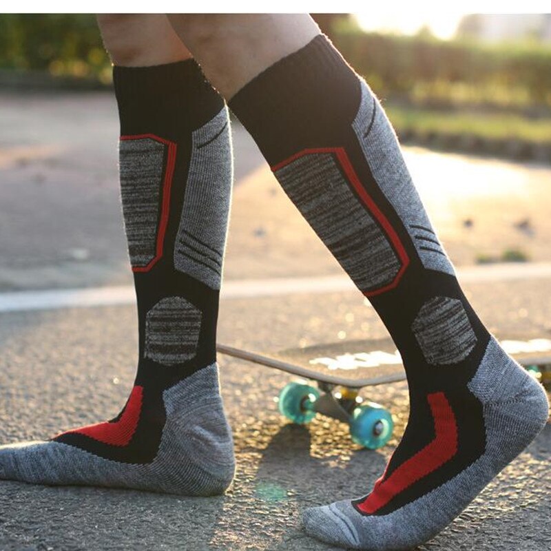 Winter Männer Frauen Warme Ski Socken Baumwolle Lange Dickere Snowboard Wandern Trekking Sport Thermosocken Thermosocken