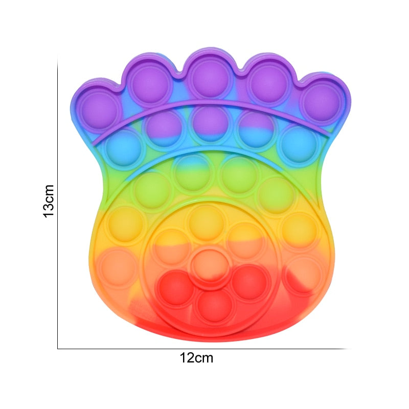 Regenbogen Push Bubble Popit Fidget