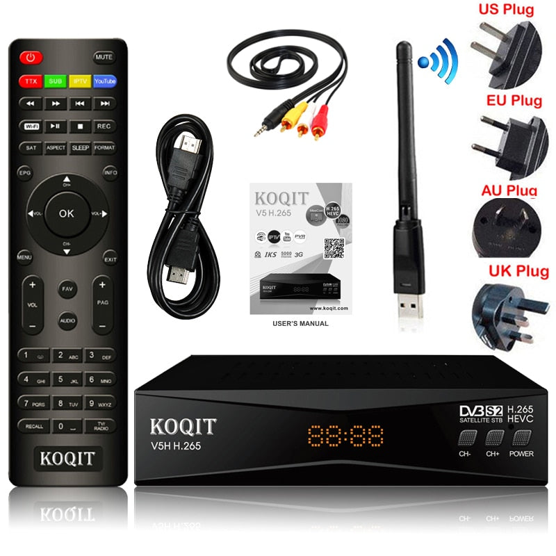 Koqit V5H H.265 HEVC DVB-S2 Sat-Receiver