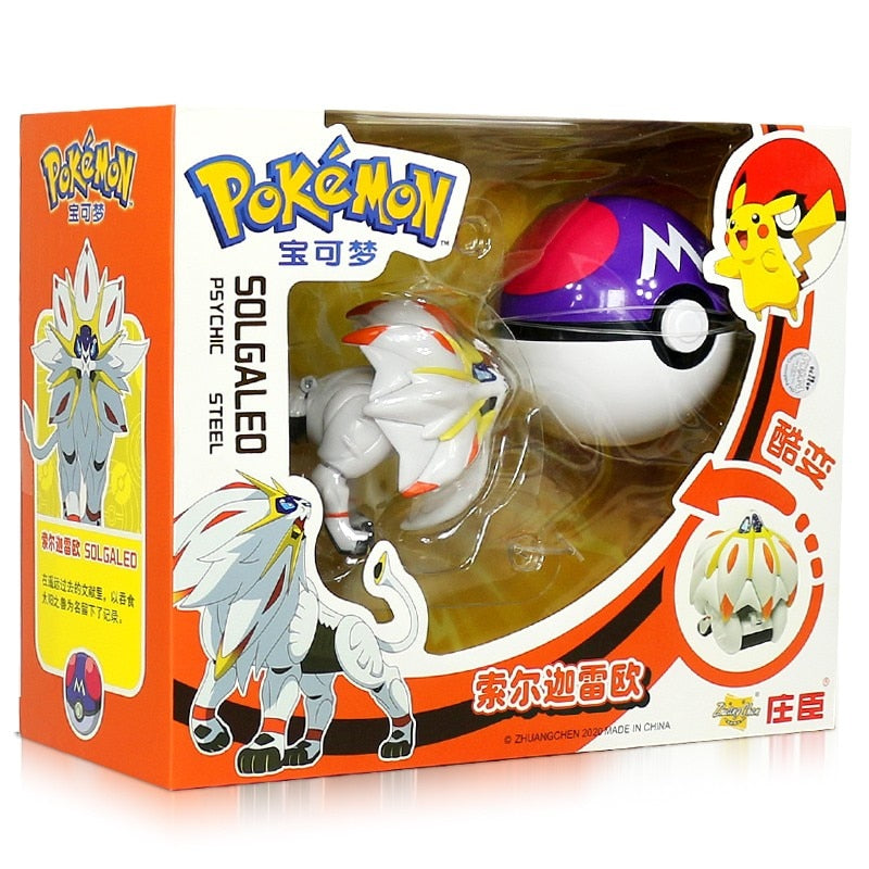 Pokemon Toy Set Pikachu Charmander Mewtwo Lunala Action Figure Anime Model