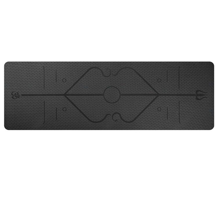 1830*610*6mm TPE Yoga Mat, Position Line