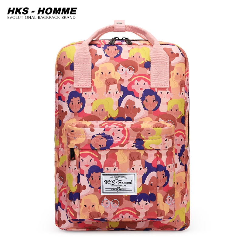 Fashion 2021: Women Canvas Backpack, Waterproof, Laptop, School