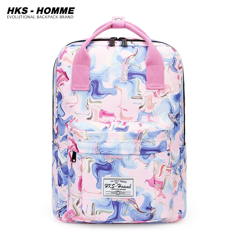Fashion 2021: Women Canvas Backpack, Waterproof, Laptop, School