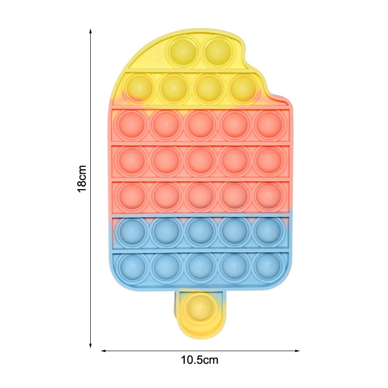 Regenbogen Push Bubble Popit Fidget