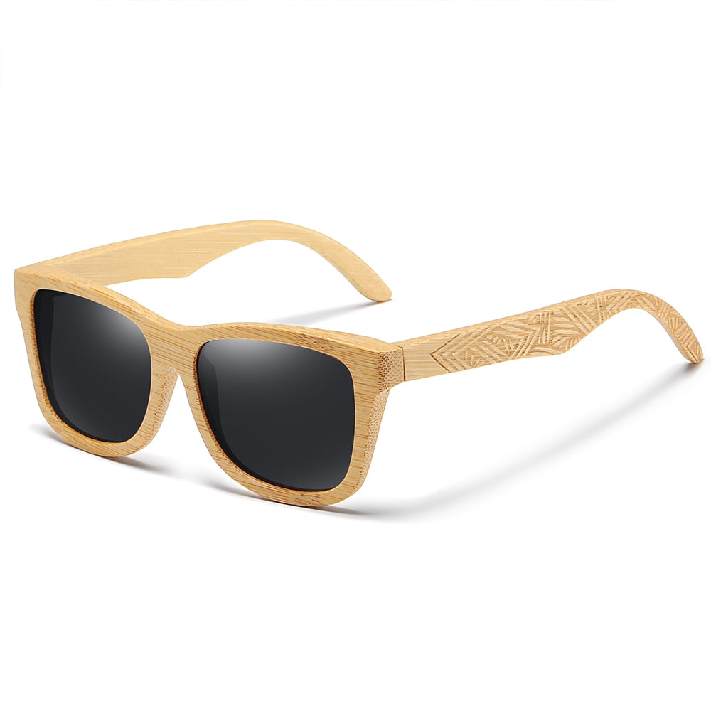 Handmade wooden bamboo sunglasses