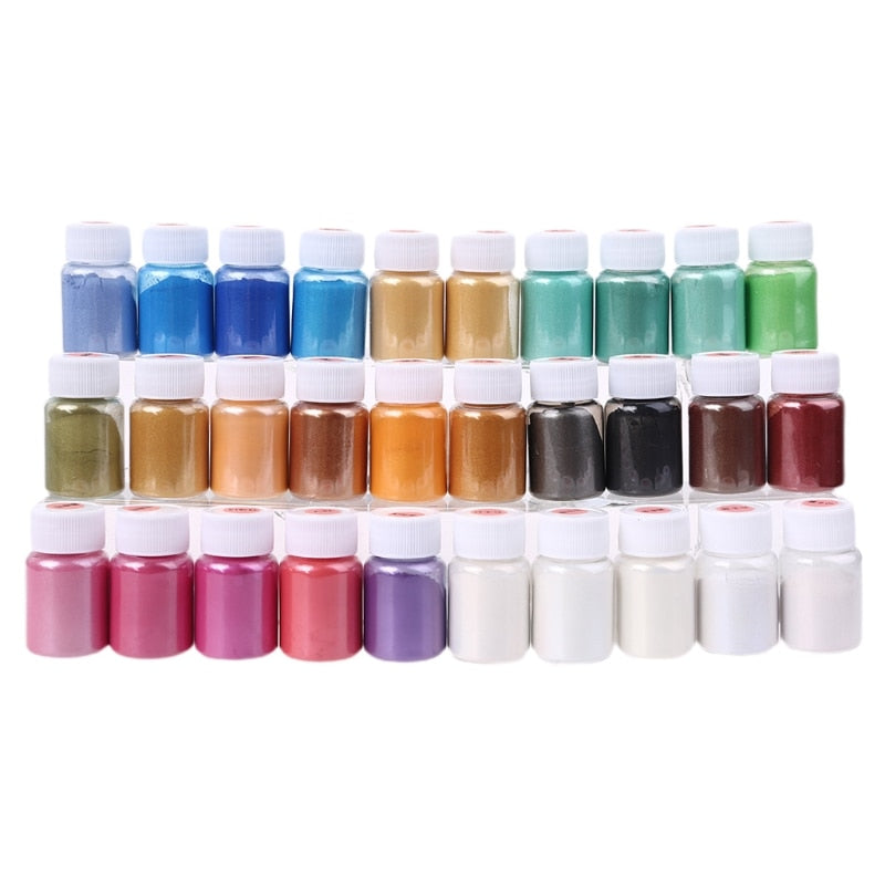24 pcs. DIY pearl mica epoxy resin dye