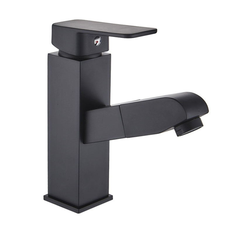 XUNSHINI Bathroom Kitchen Sink Faucet - Single Handle, Pull Out Spray, Hot and Cold Water