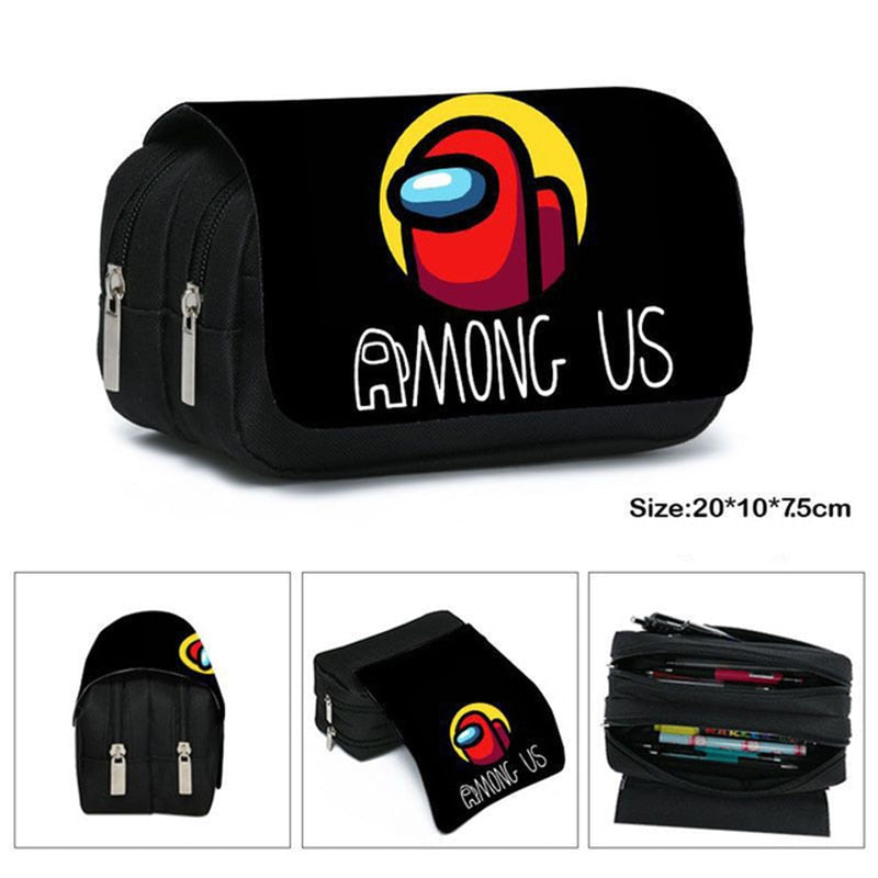 Anime Among Us Pencil Case for Boys