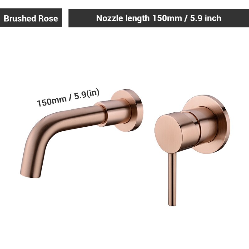 Brass Matt Black Bathroom Sink Faucet