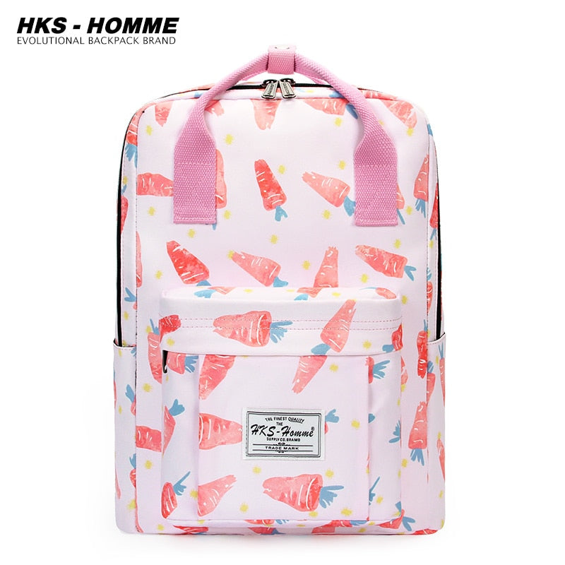 Fashion 2021: Women Canvas Backpack, Waterproof, Laptop, School