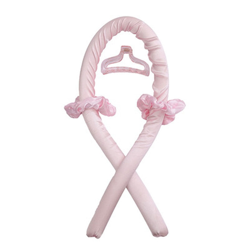 Hair styling without heat + hair clip + hair ties - yellow