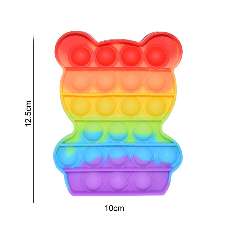 Regenbogen Push Bubble Popit Fidget