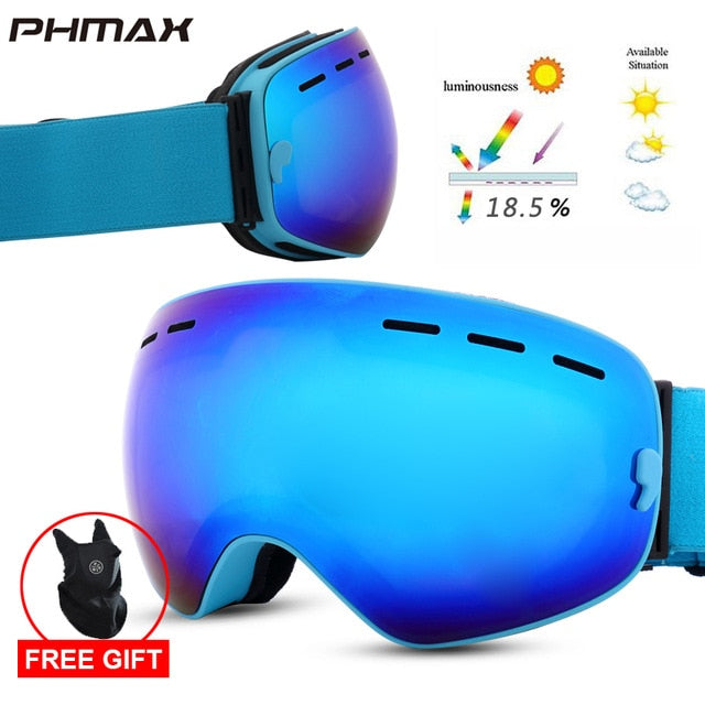 PHMAX Ski Goggles Magnetic for Men &amp; Women