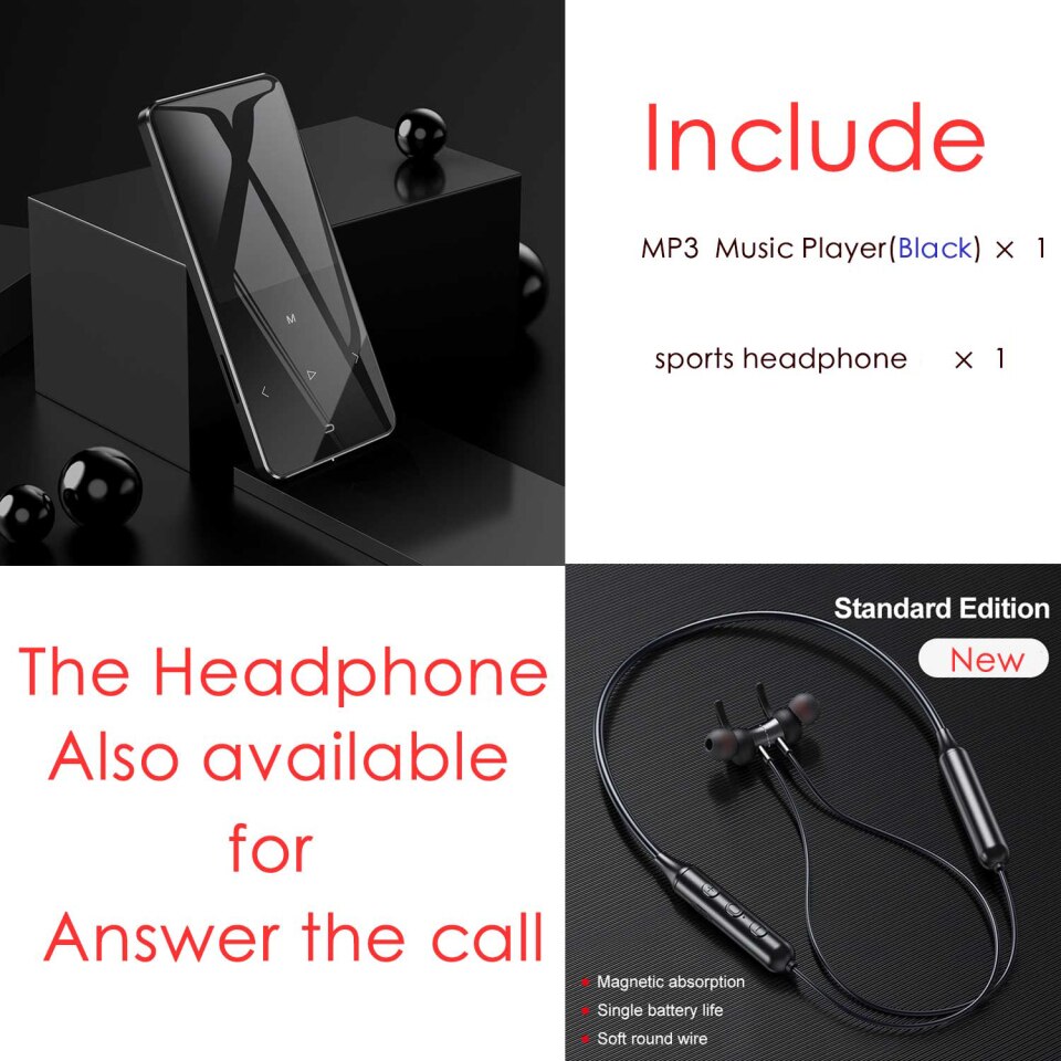 IQQ X2: New version with Hebrew support, Bluetooth, MP3, 16GB HiFi Walkman, Radio-FM