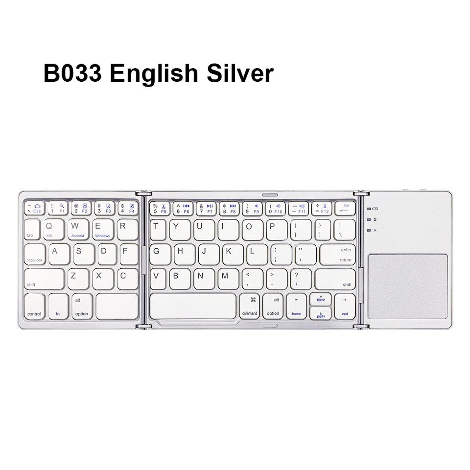 AVATTO Mini Bluetooth Keyboard with Touchpad for Windows, Android, IOS