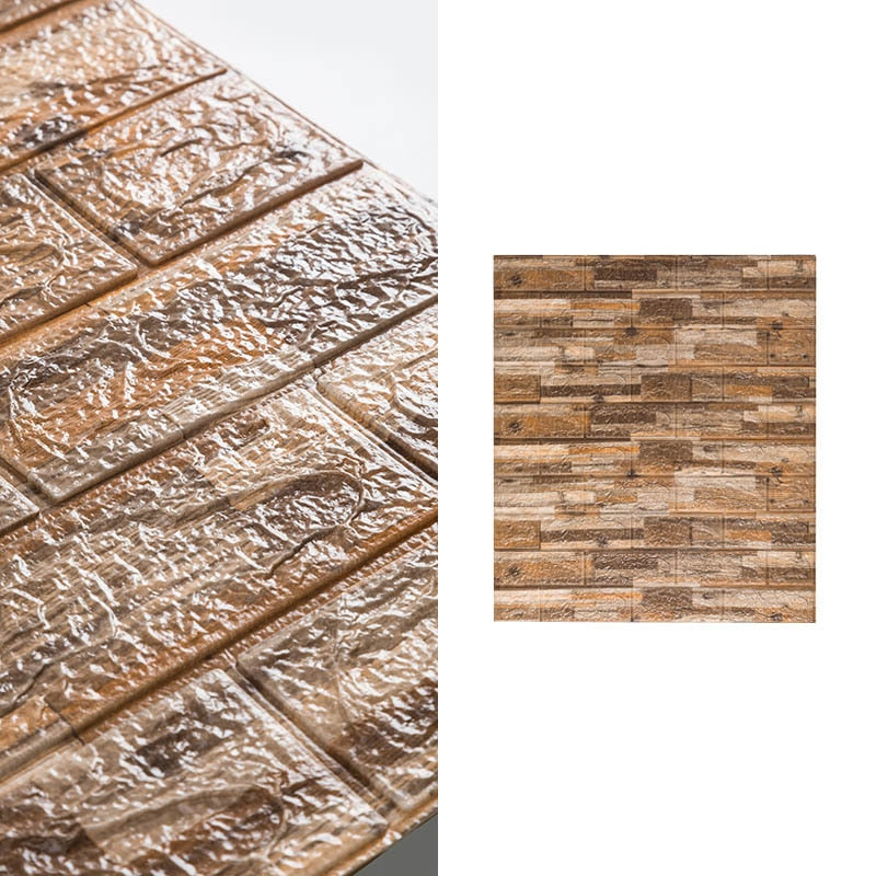 10pcs-Bag 3D Brick Pattern Wallpaper for Living Room Bedroom TV Wall 77x70cm Waterproof