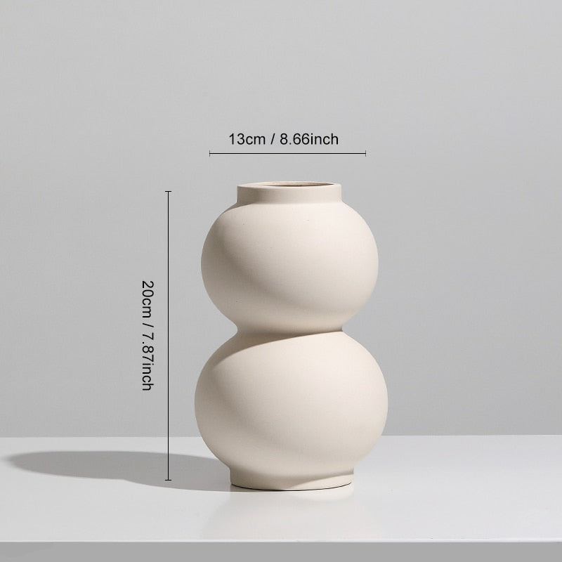 Vase Home Decor Flower Arrangement Nordic Style Ceramic Art Home Decor