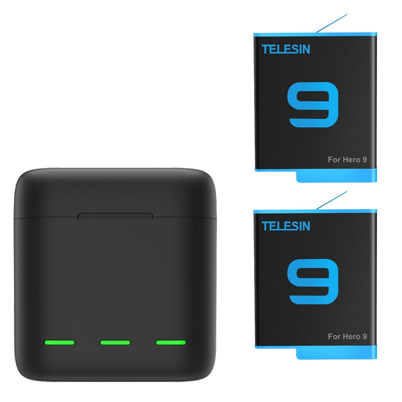 GoPro 9 Battery Charger, Smart, Fast Charging, 1750mAh Li-Ion