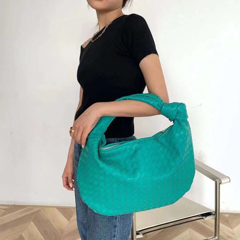 2021 Luxury Woven Leather Shoulder Bag