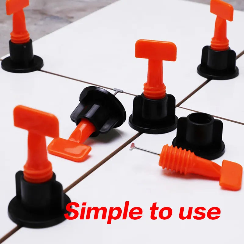 702/1404Pcs flat ceramic floor wall construction tools reusable tile leveling system