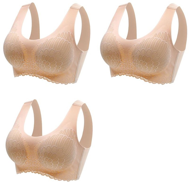 3 Stk. Latex-BHs, nahtlose Damenunterwäsche