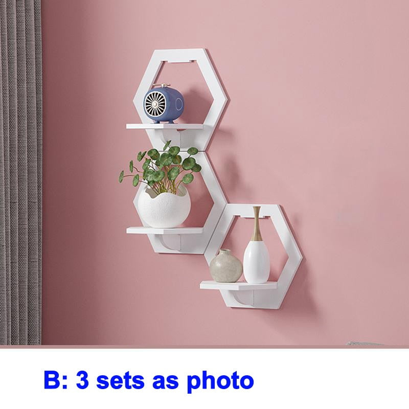 Creative wall shelf hanger for bedroom, balcony and bedside table